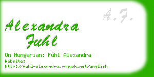 alexandra fuhl business card